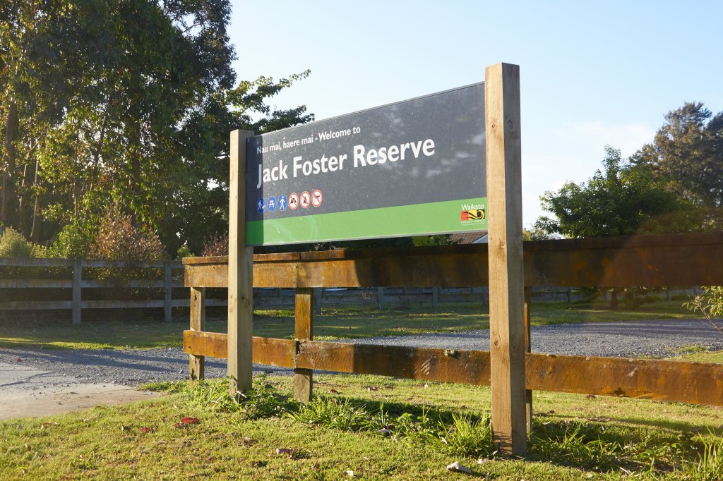 Jack Foster Reserve Sign