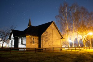 St David's at night (rear)