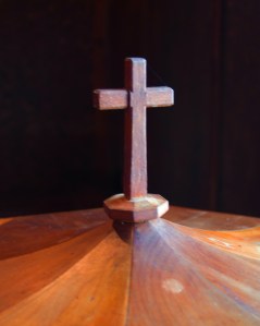 St David's interior - Font detail
