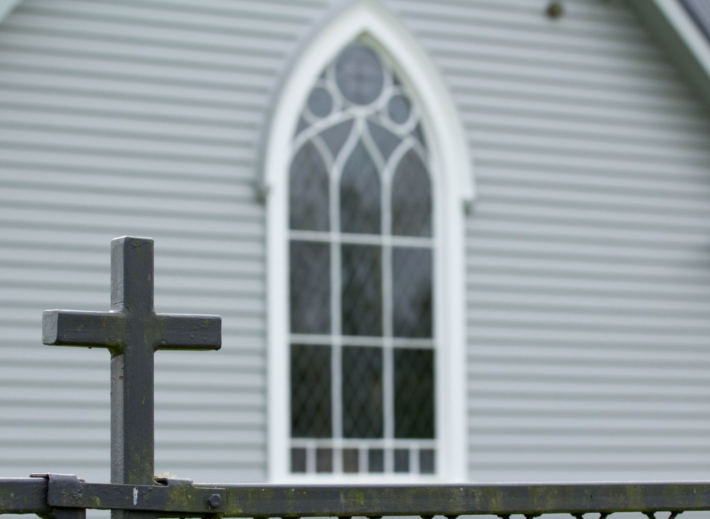 Detail on gate at St David's Church Matangi