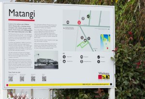 Tauwhare Road, Matangi Information Sign