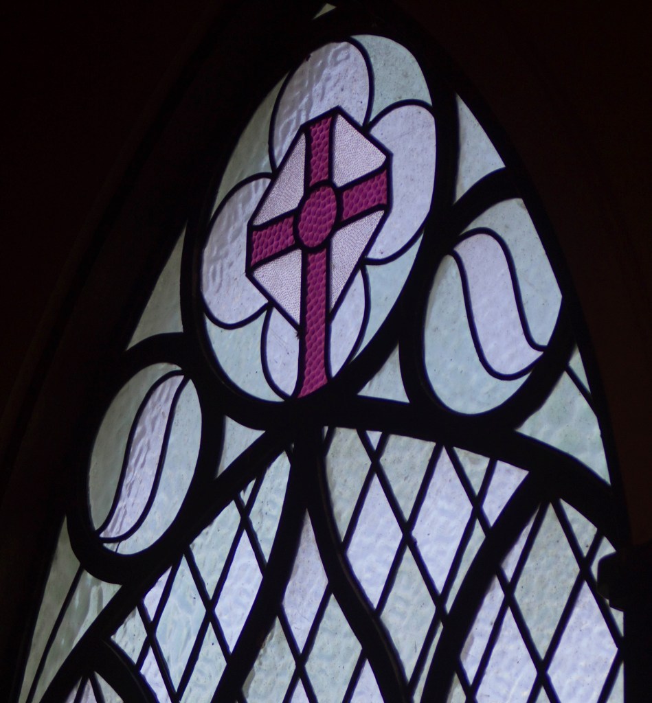 St David's interior - Detail on window