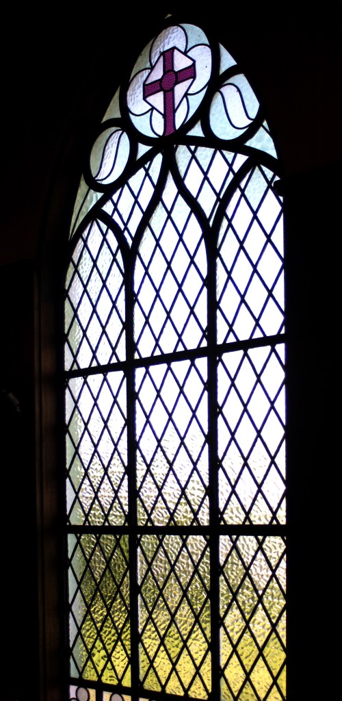 St David's interior - main stained glass window